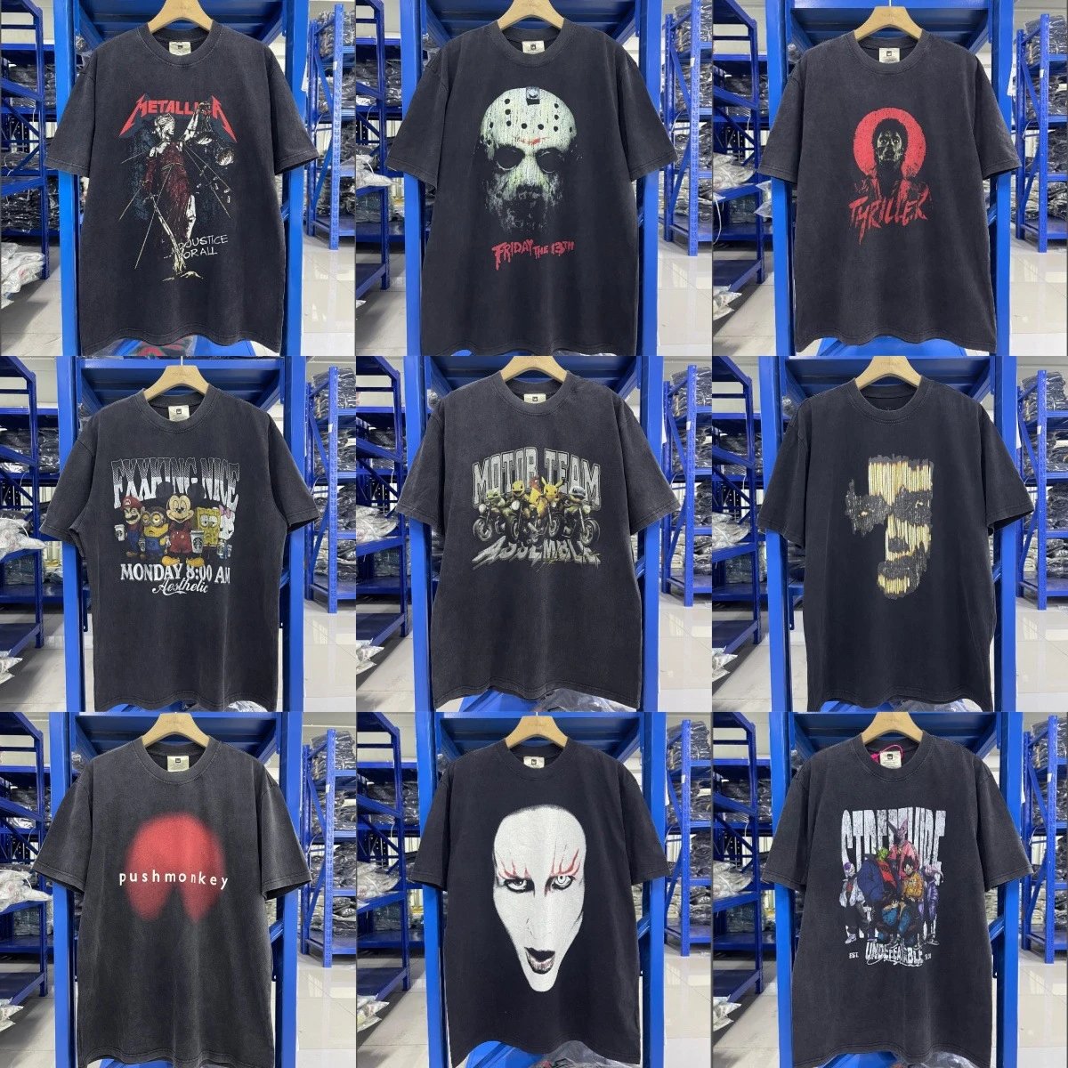 Hip-hop Short-sleeved Shirt
