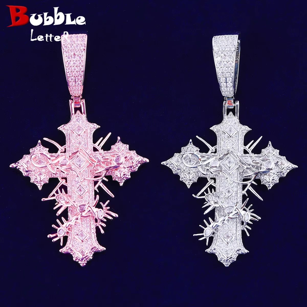 True Copper Cube Zirconium Hip-Hop Jewelry