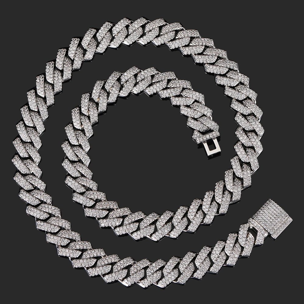 Rhombus-shaped Cuban Chain Men's Necklace