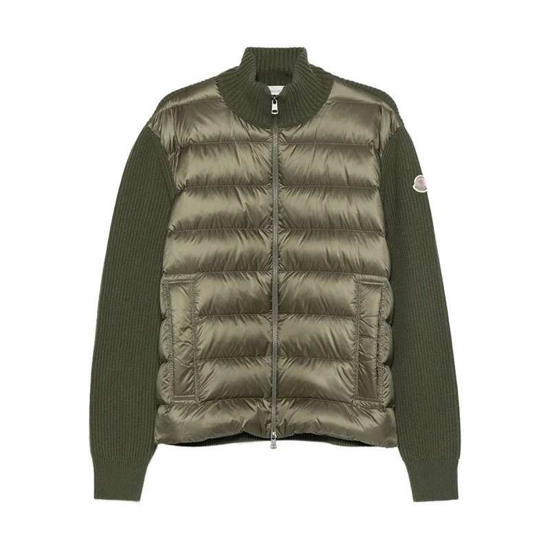2608 Knitted Down Jacket Green