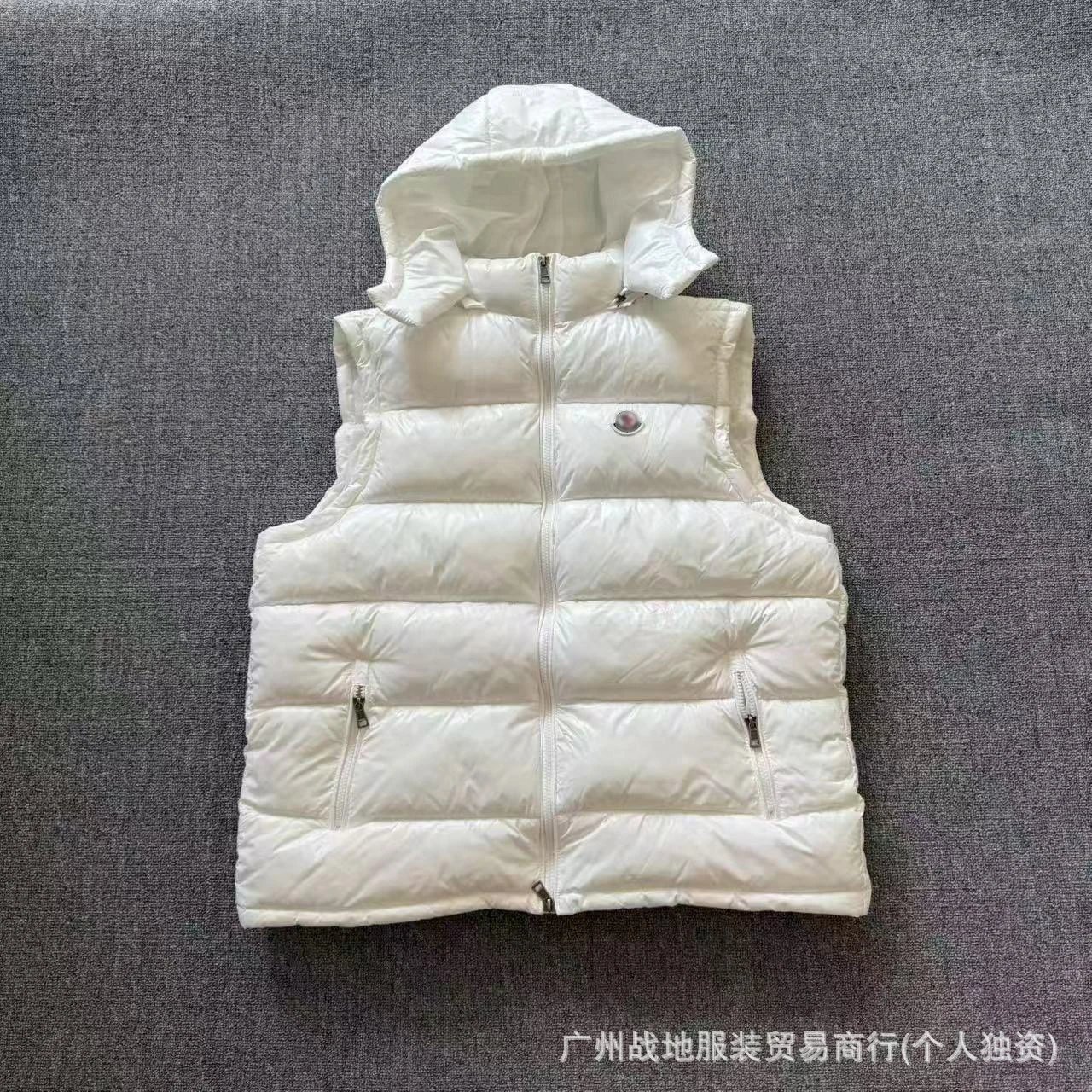 Vest white cotton jacket