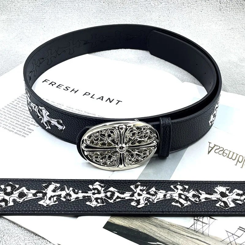 15 leopard print crosses - thickened round cross - Kro CH Sacred Sword Heart Belt