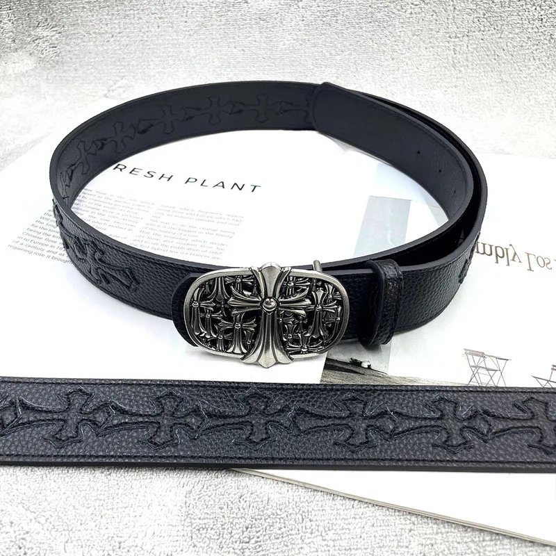 【 15 black cross black background, extra ten characters 】 Belt