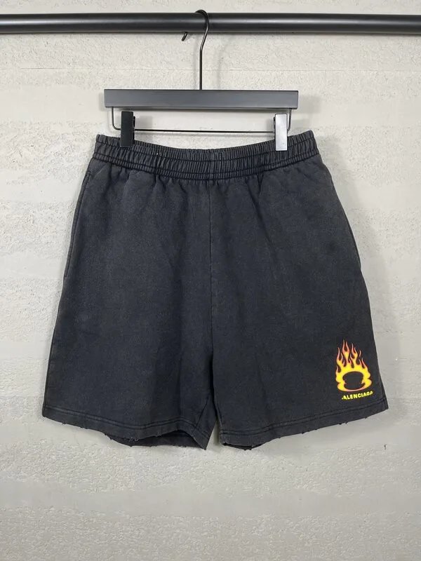 7 black (double ring flame logo split print)