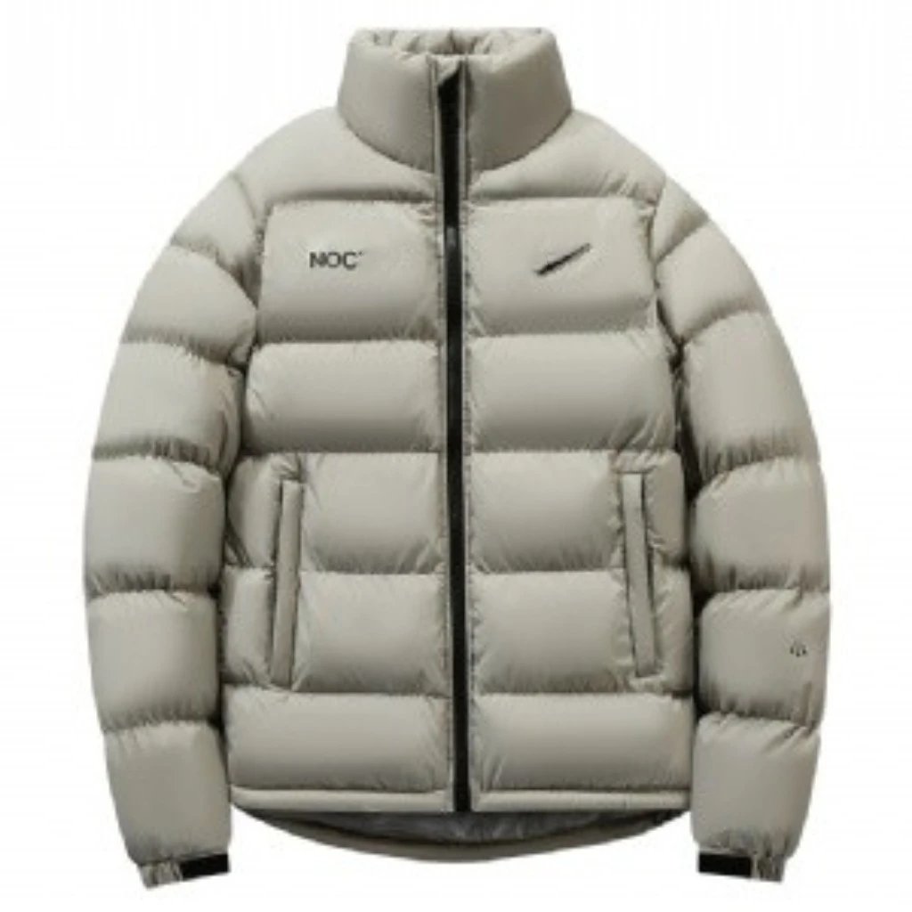 Unbranded Down Jackets Quilted Stand-Collar Puffer Jacket image 4