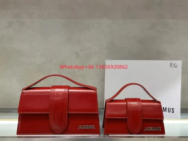 Jacquemus Le Chiquito Red Leather Handbag - 1