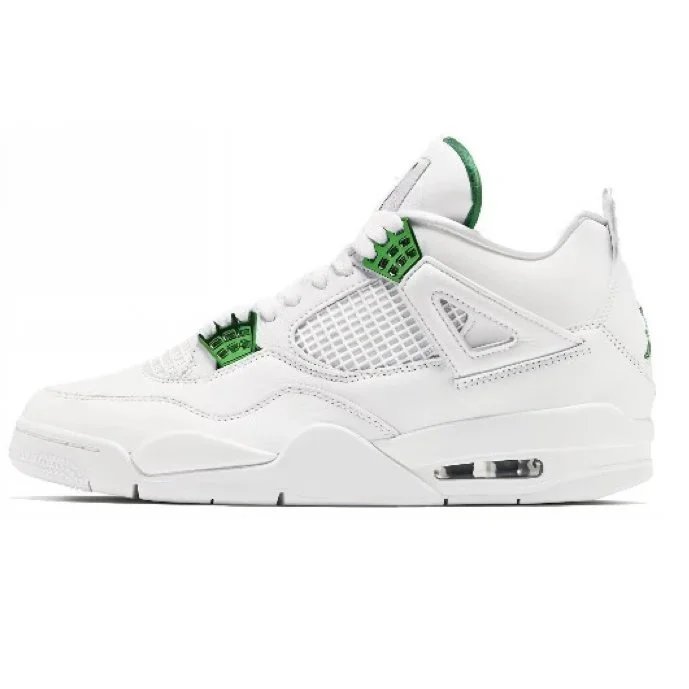 A4 Plain White Green Button