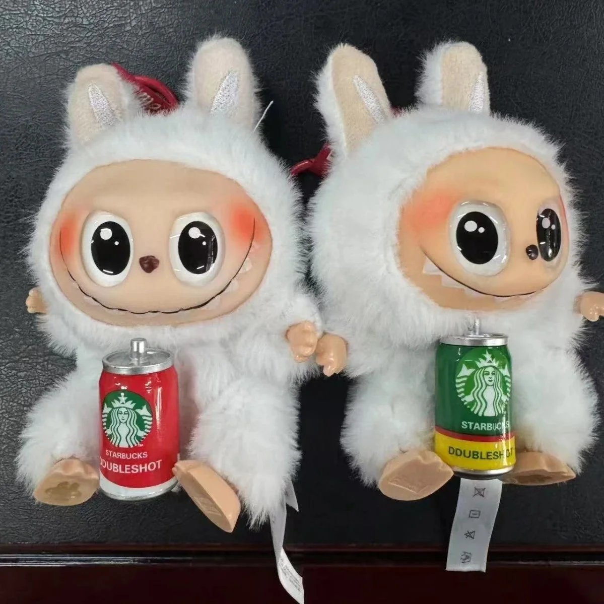 新款现货星巴克la-bubu系列搪胶脸盲