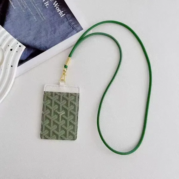 Givenchy Goyard-Inspired Card Holder Lanyard Black Accessories - 10