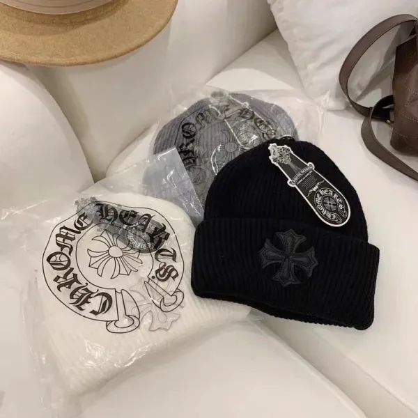 Chrome Hearts x Unknown Knit Beanie White - 3