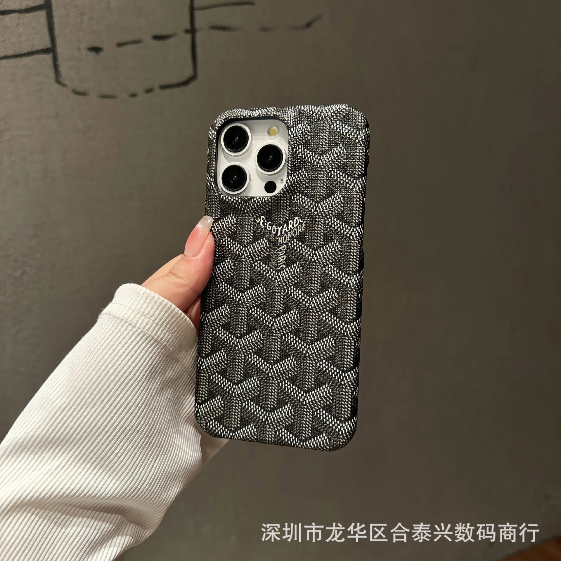 Goyard x iPhone Case Burgundy Monogram Phone Case - 8