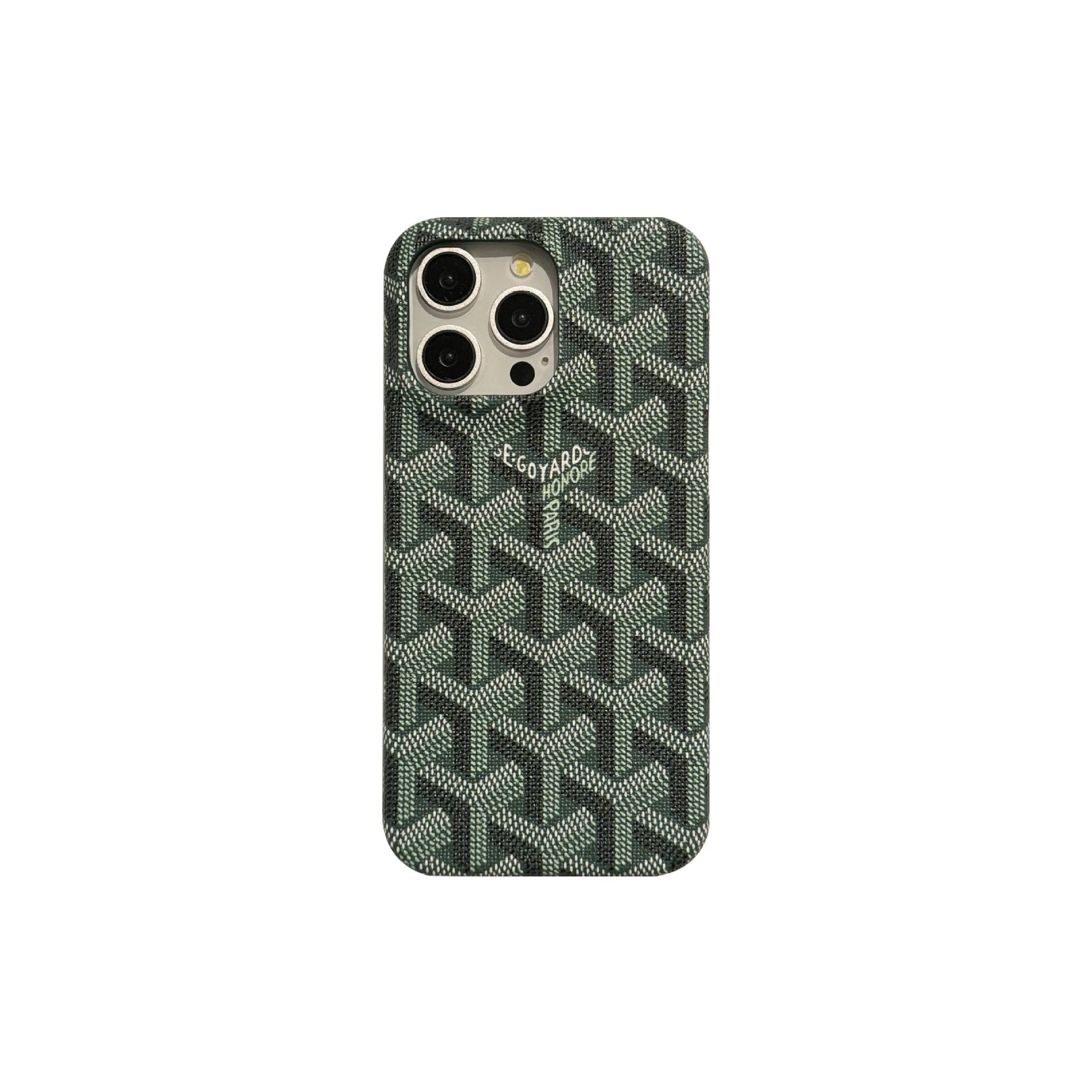 Goyard x iPhone Case Burgundy Monogram Phone Case - 15
