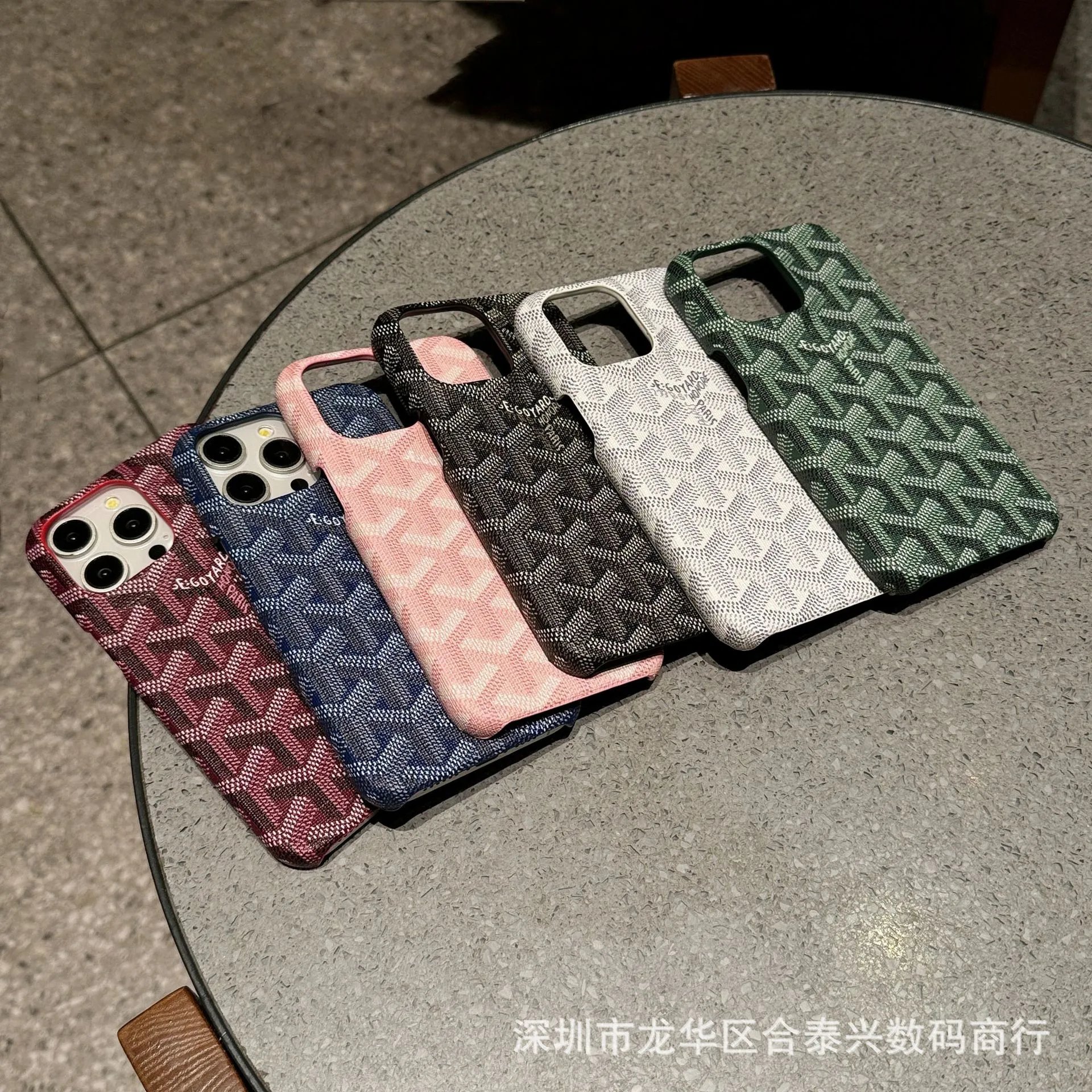 Goyard x iPhone Case Burgundy Monogram Phone Case - 4