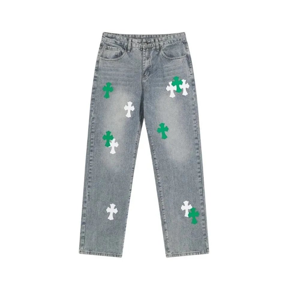 Chrome Hearts Cross Grey Jeans
