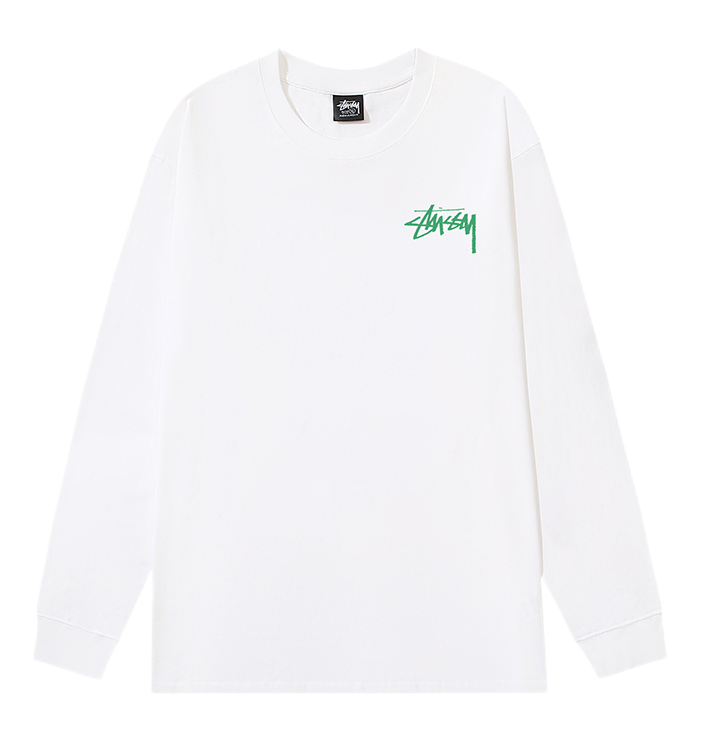 Stussy Green Logo Wh