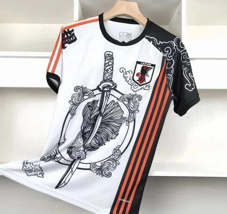 England National Team White Blue V-Neck Soccer Jersey