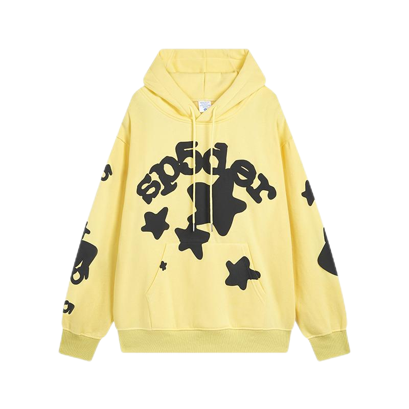 SP5DER Yellow Hoodie