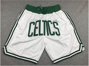 Celtics White Shorts