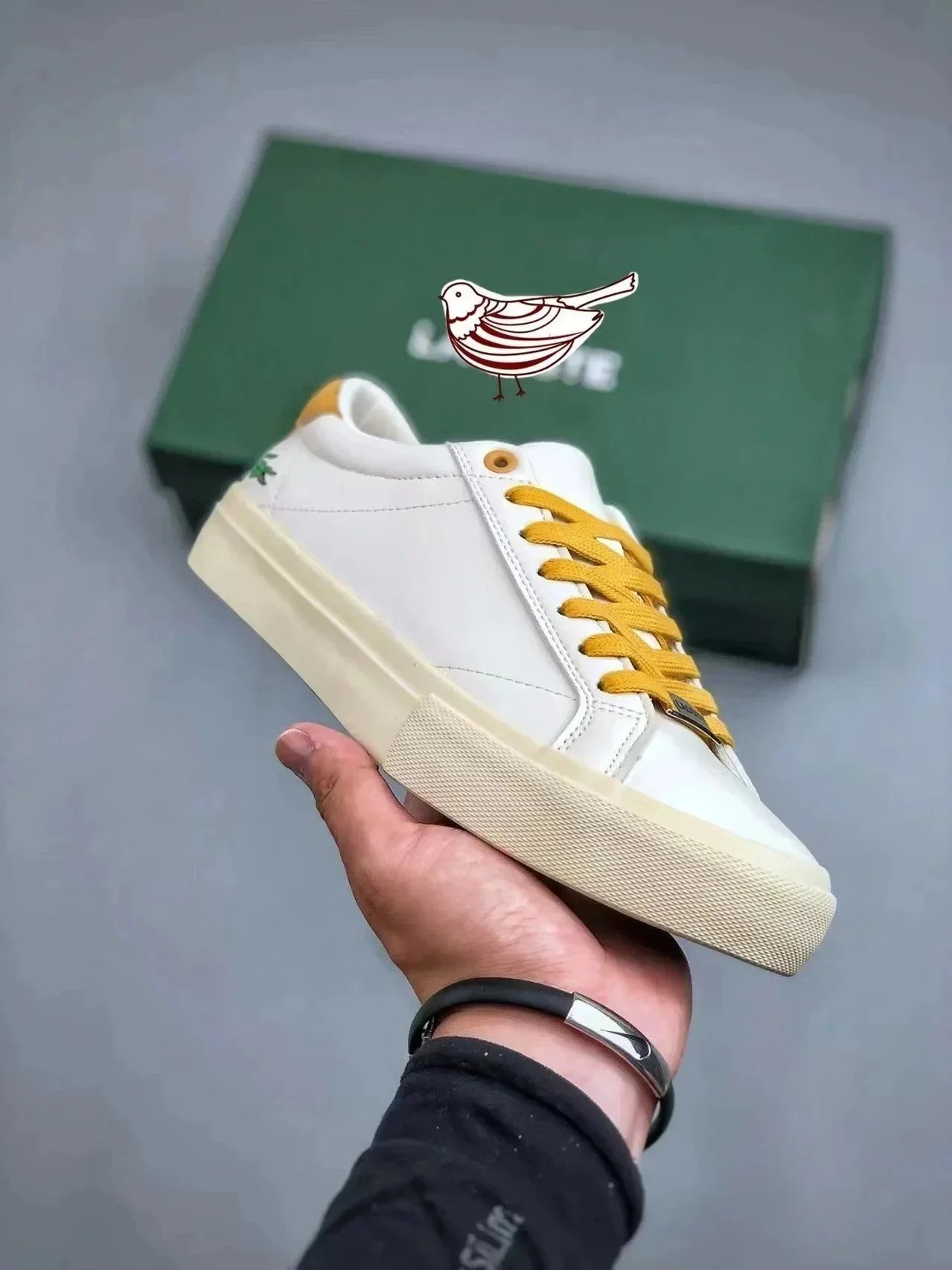 Lacoste White Yellow