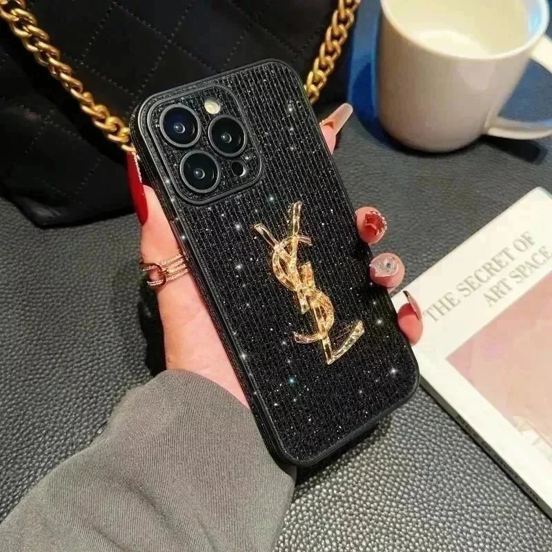 YSL Black Phone Case
