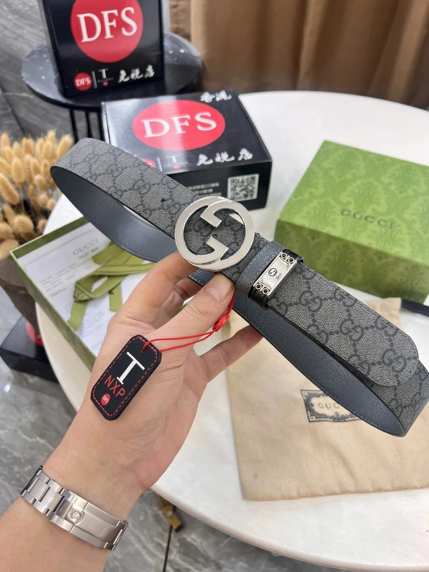Gucci Black Belt