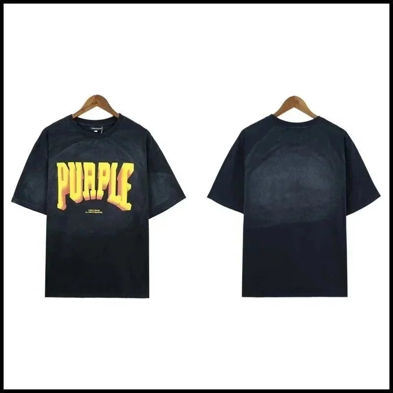 Purple Brand Black T
