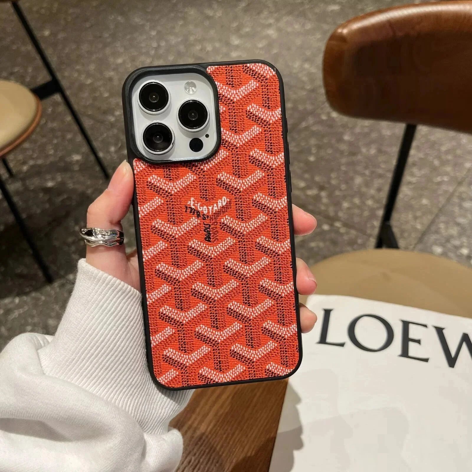 Goyard Orange Case