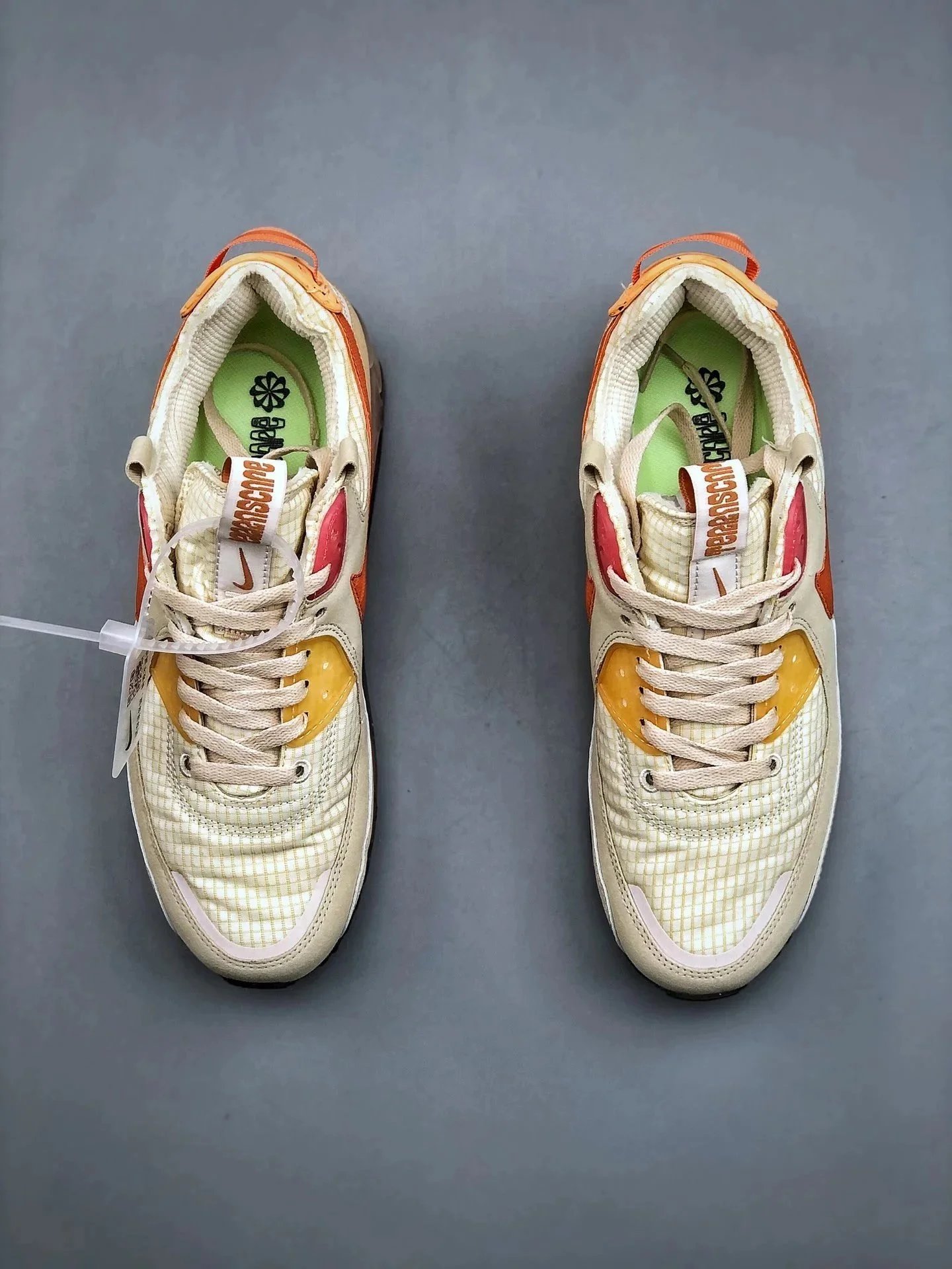 Nike Air Max 90 Beige Pink Suede Casual Sneakers