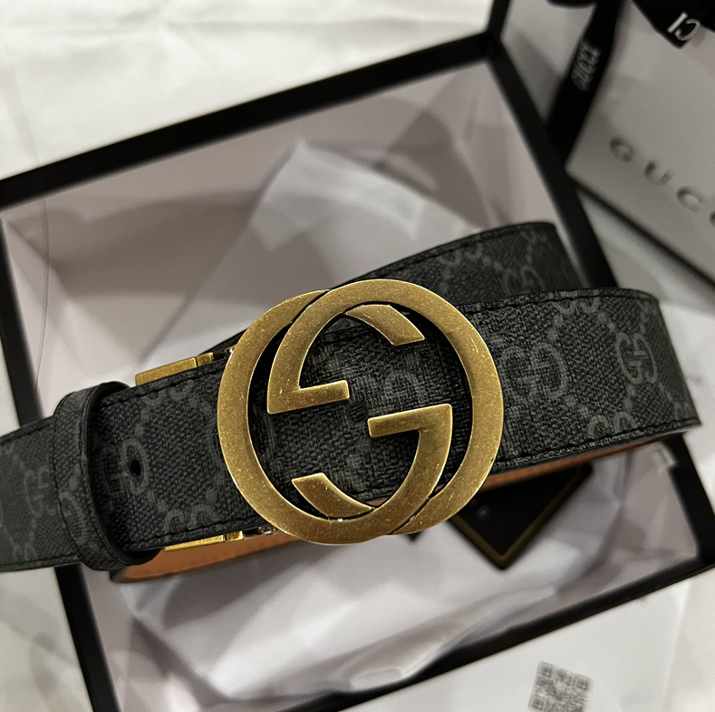 Gucci GG Black Belt