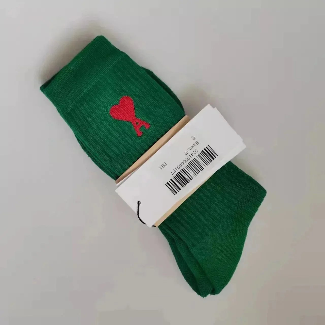 Ami Paris Green Sock
