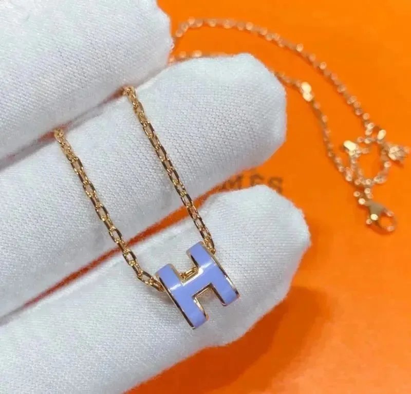Hermès H Blue Neckla