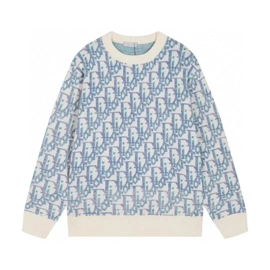 Dior White Blue Swea