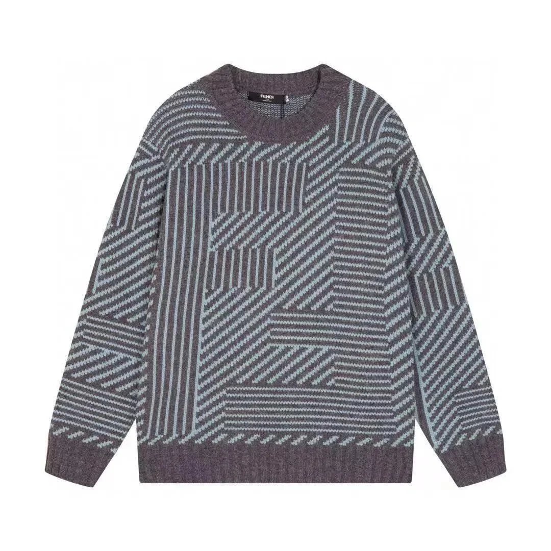 Fendi Grey Knit Swea