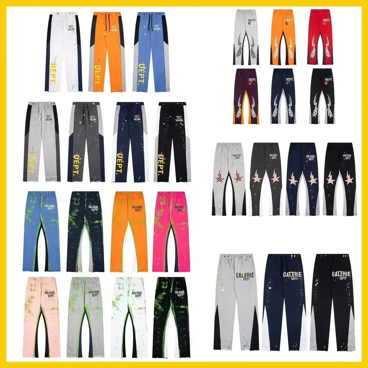 Galerie Dept. Paint Splatter Joggers Multicolor Streetwear