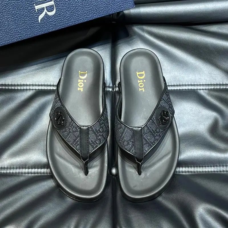 Dior Black Slippers
