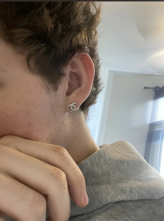 Chanel Silver Earrings