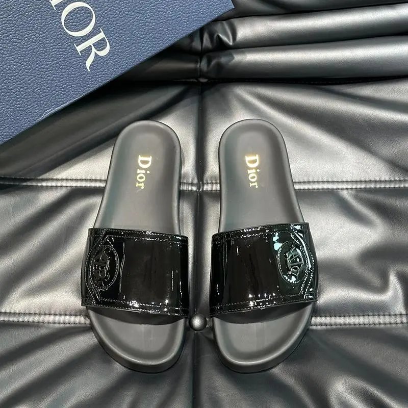 Dior Black Slides
