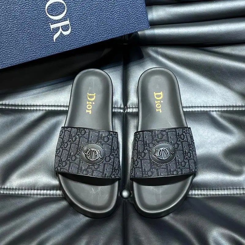 Dior Black Slides
