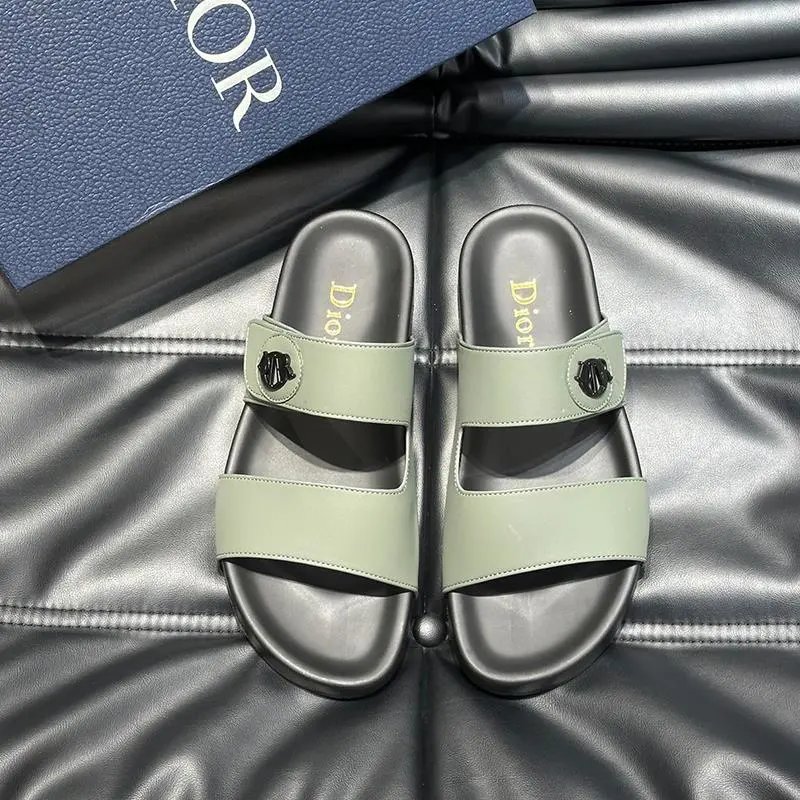 Dior Green Slides