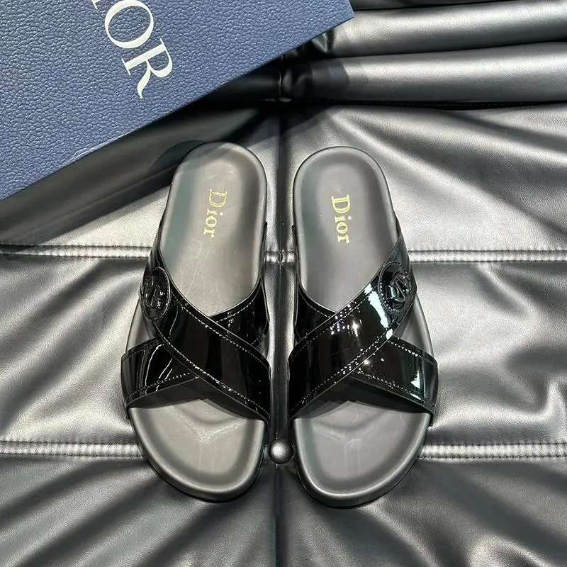 Dior Black Slides