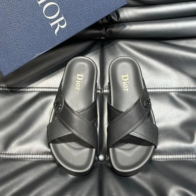 Dior Black Slides