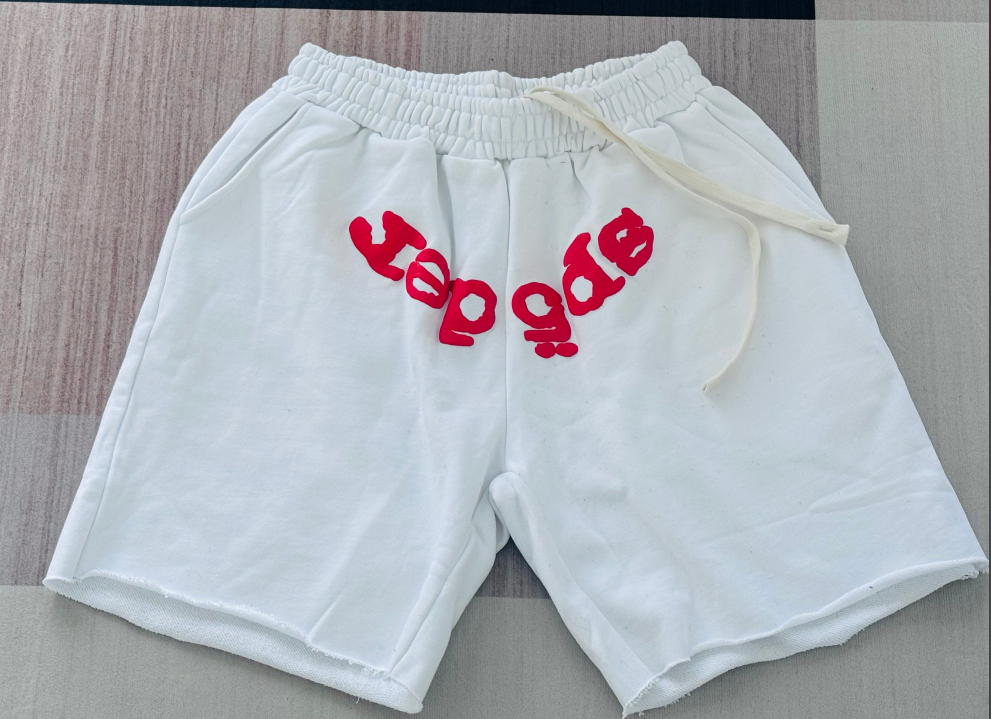 Starry Logo Print Gray Navy Black Casual Shorts