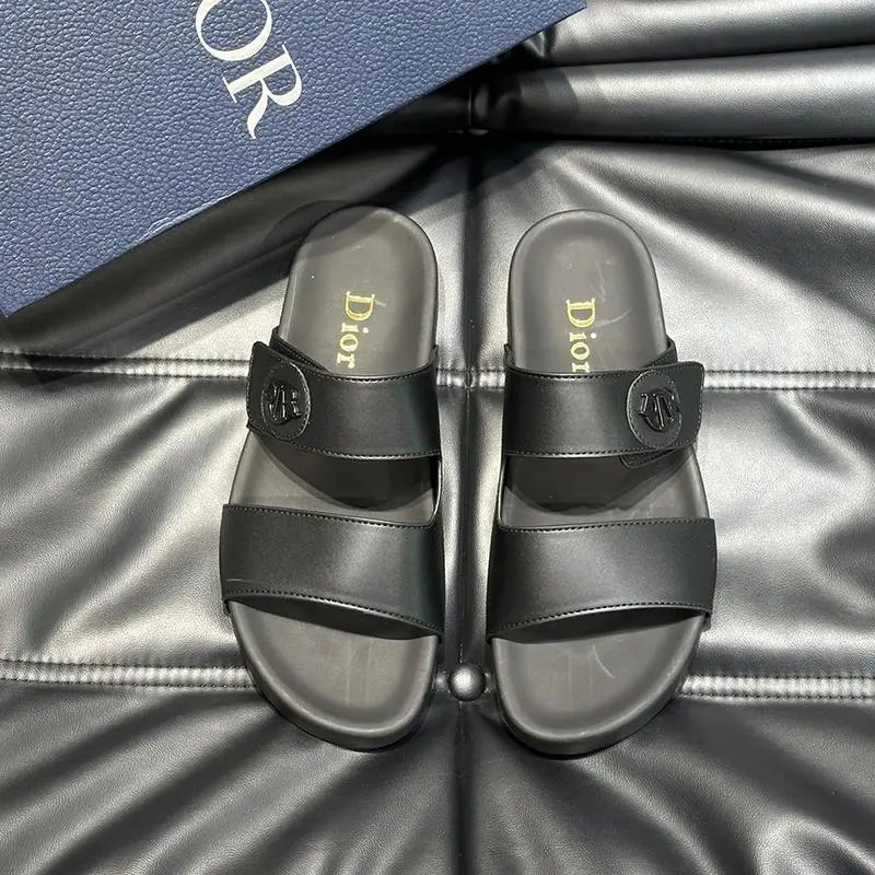 Dior Black Slides