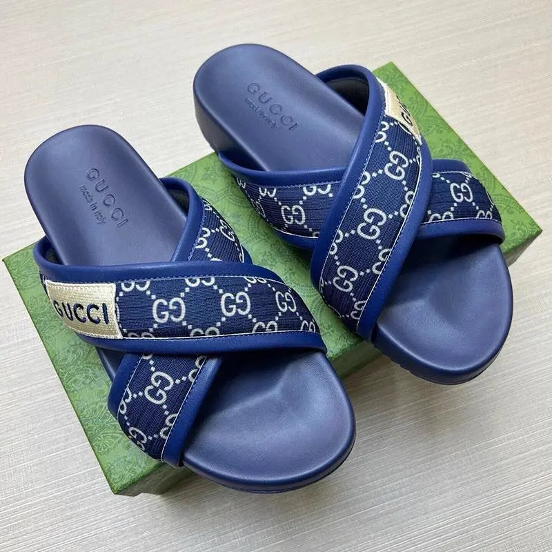 Gucci Blue Slides