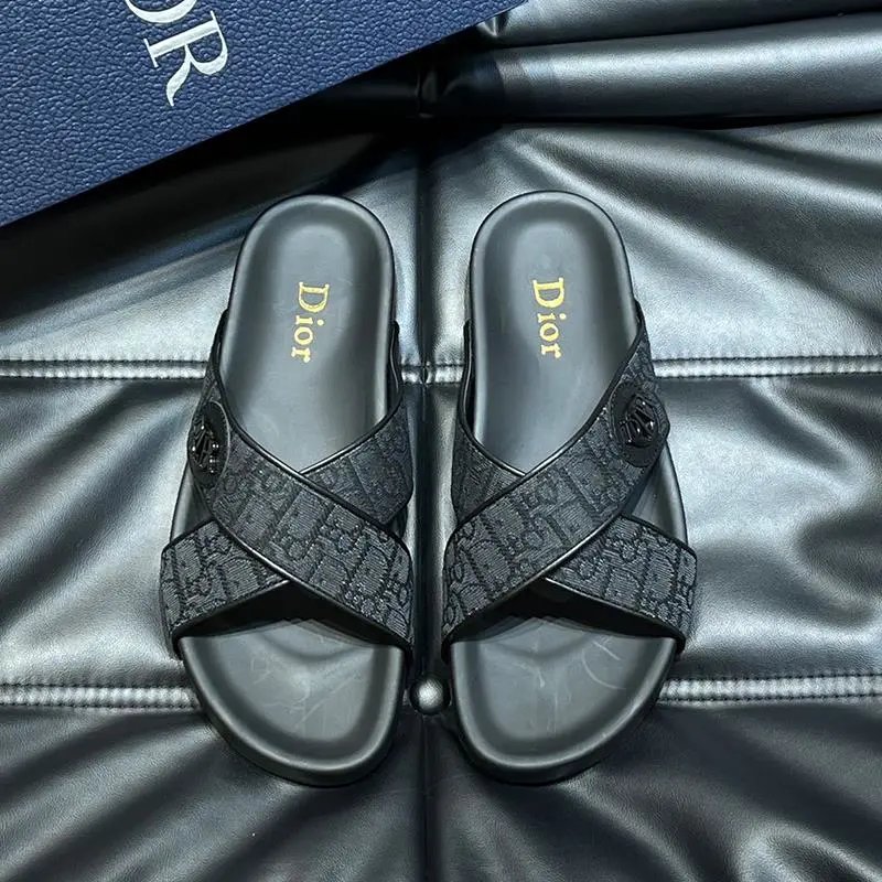 Dior Black Slides