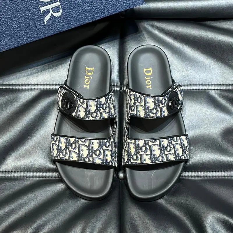 Dior Black Slides