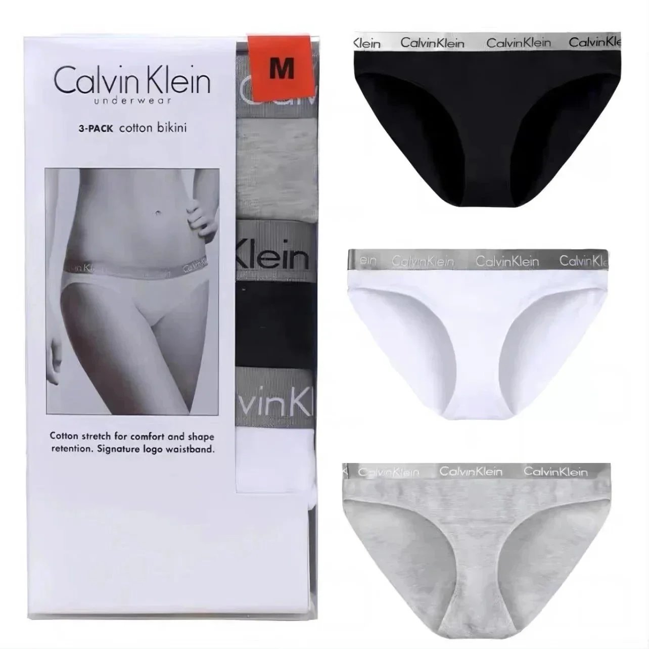 Calvin Klein Cotton Bikini Black Underwear
