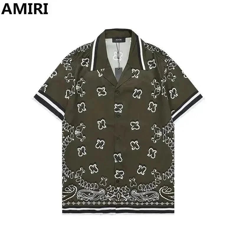 Amiri Bandana Green Shirt