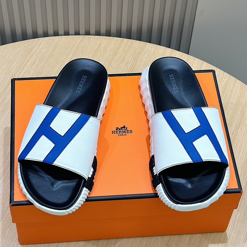 Hermes Blue and Whit
