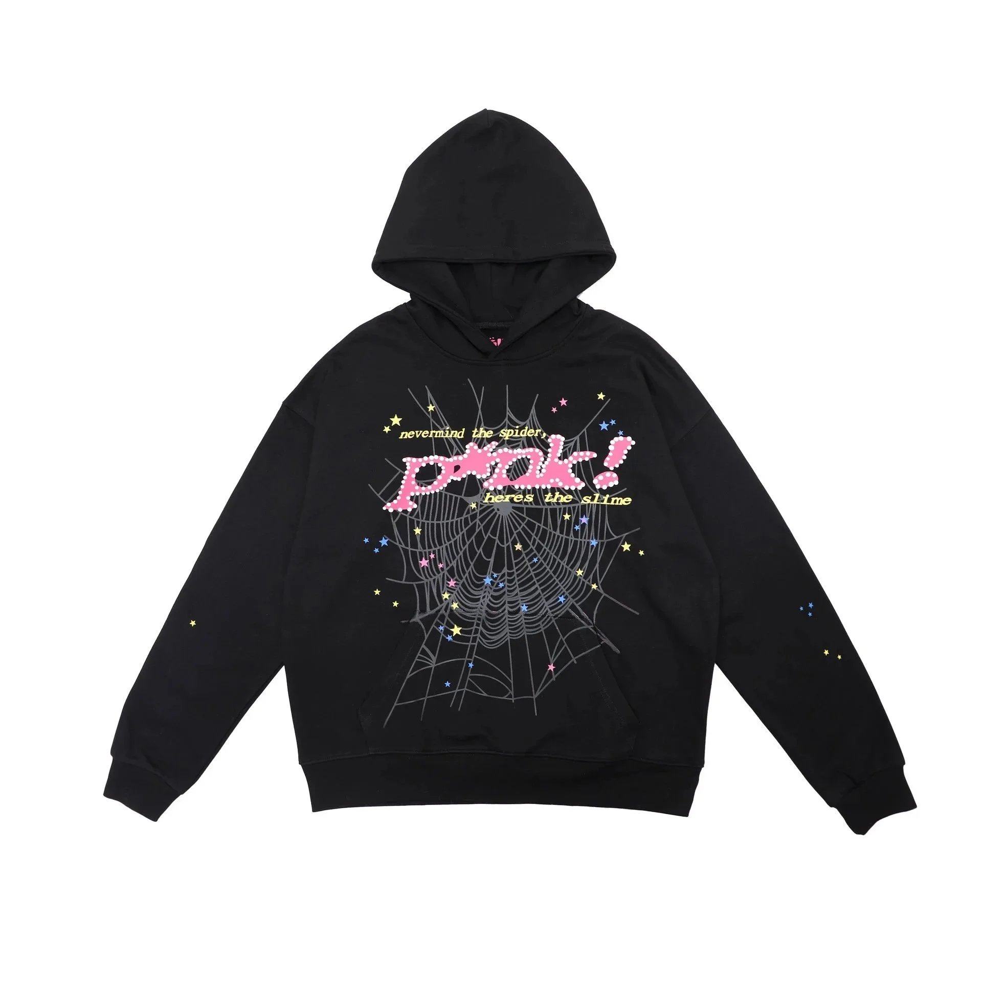 Pink Hoodie Black Sweater